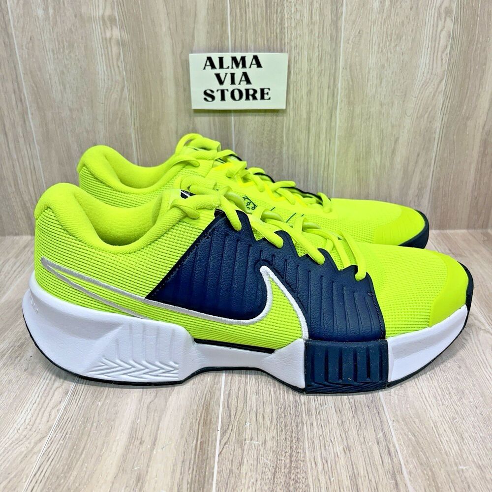 Nike Zoom Challenge Pickleball ' Volt/Navy'  Men's Size 9 FQ4154-700